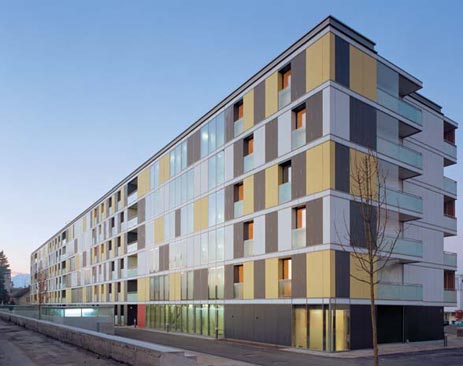 GSWB-Wohnanlage Franz-Ofner-Straße; Architektur: architekten mayer + seidl; Foto: © GSWB