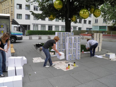 1:1 Bauexperiment "ArchitektInnenmesse"