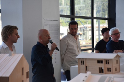 Ausstellungseröffnung "Rebuild: Figures of Space" mit Andrea Sirotti, Arno Ritter, Tommaso Fantini und Walter Angonese – © aut