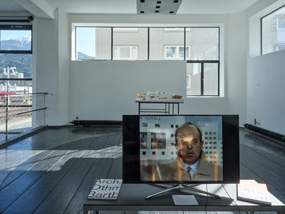 Blick in die Ausstellung "Über Othmar Barth" im aut