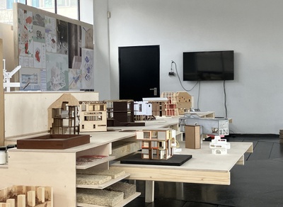 Ausstellung "ZENZI – Zentrum für zirkuläres und nach­haltiges Bauen" im aut