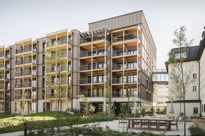 Hotel & Wohnen Am Hirschengrün, Dietrich Untertrifaller, LP architektur