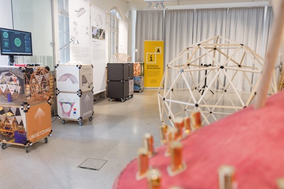 Ausstellungsansicht im Architekturhaus Salzburg