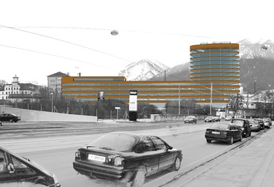 Headline, Innsbruck; Arch: henke und schreieck Architekten – © Visualisierung: boa Headline, Innsbruck; Arch: henke und schreieck Architekten