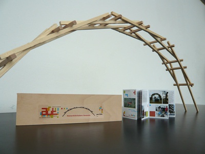 Bausatz und Aufbau – Detail "Leonardobrücken-Bausatz"