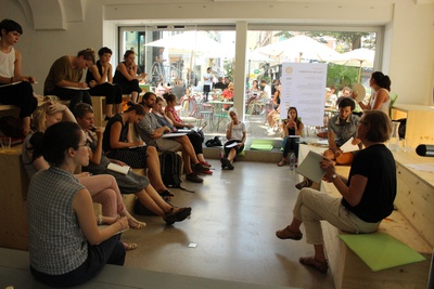 Schreibwerkstatt mit Eva Guttmann – Architektursommer 2015