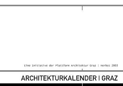 Architekturkalender Graz Bild