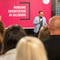 Kurator Matthias Weiß (Universität Salzburg) spricht zum Forschungsseminar das er geleitet hat und auf dessen Basis die Ausstellung entstanden ist.