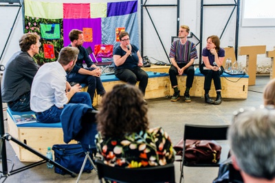 mixed-use talk - Mischung: Nordbahnhof & Wirtschaftsagentur Wien/ Kreativzentrum departure © ÖGFA / AT19 / Kollektiv Fischka Kramar