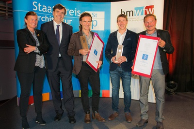 v.l.n.r.:Sibylla Zech, Matthias Tschirf, Elmar Ludescher, Georg Högl, Josef Högl