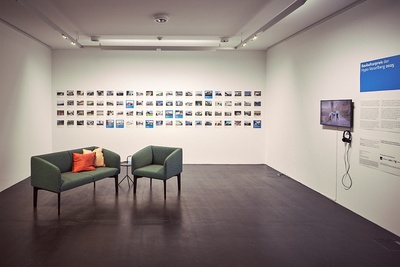 Ausstellungsansicht des Baukulturpreises der Hypo Vorarlberg 2025 | Foto © vai