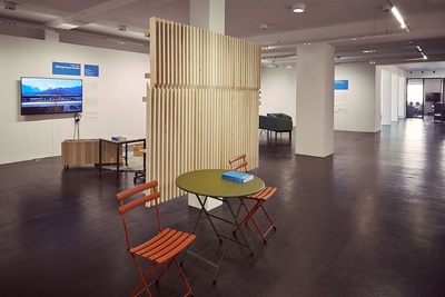 Ausstellungsansicht des Baukulturpreises der Hypo Vorarlberg 2025 | Foto © vai