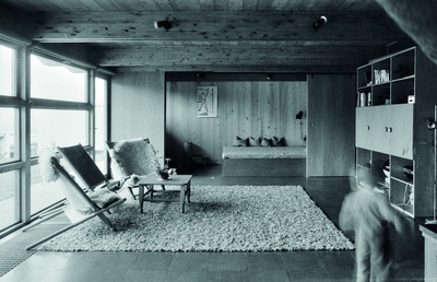 Rudolf Wäger, Siedlung Ruhwiesen, Schlins, 1971–1973
Innenraum – © © Architekturzentrum Wien, Sammlung, Foto: Friedrich Achleitner Rudolf Wäger, Siedlung Ruhwiesen, Schlins, 1971–1973
Innenraum