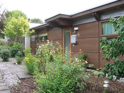 Rudolf Wäger, Siedlung Ruhwiesen, Schlins, 1971–1973
Außenansicht der verdichteten Flachbausiedlung