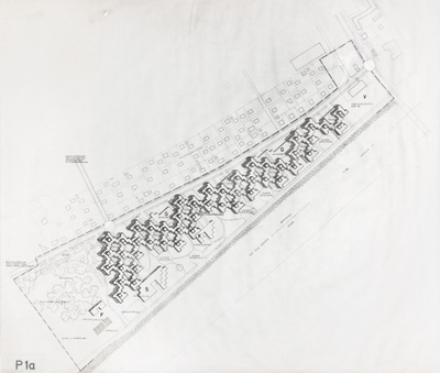 Gunter Wratzfeld, Jakob Albrecht, Eckhard Schulze-Fielitz, Achsiedlung, Bregenz, 1971–1982
Lageplan