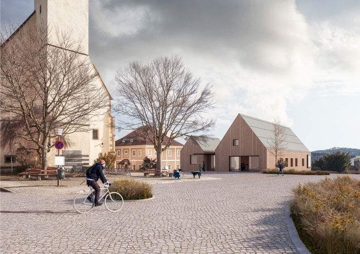Pfarrzentrum Altenberg | Architektur: HPSA Hammerschmid, Pachl, Seebacher
Architekten | Schaubild