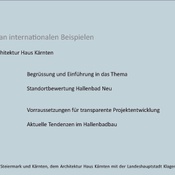 HALLENBADBAU HEUTE