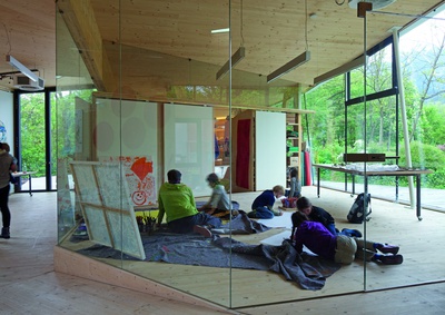 bilding. Kunst- und Architekturschule für Kinder und Jugendliche, Innsbruck; Architektur: Studierende des ./studio3 der Universität Innsbruck, Entwurf: Niklas Nalbach; Bauherr*in: bilding. Kunst- und Architekturschule für Kinder und Jugendliche, Innsbruck