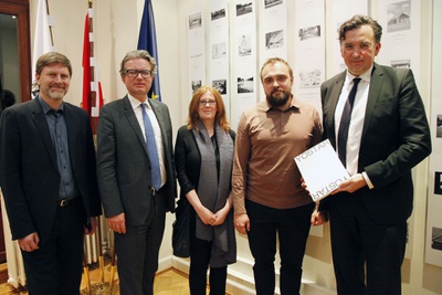 Markus Bogensberger, LR Christoph Drexler, Petra Kickenweitz, Ziga Kresevic, Ronny Rödl (vlnr)