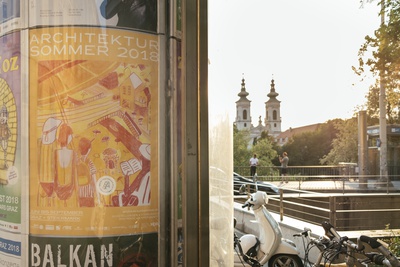 Plakate Architektursommer 2018 im öffentlichen Raum