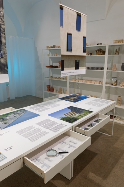 Ausstellungsansichten "Fortschritt zu Wohnbau"