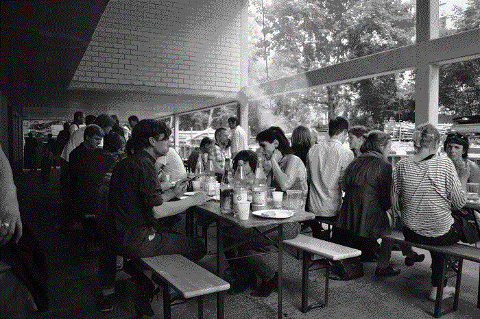 Richtfest im R50-Gemeinschaftsraum