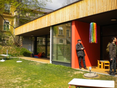 Häuser schaun 16.04.2011: Kinderkrippe Schönbrunngasse / Architektur Strobl