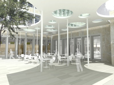 Rendering: Gangoly & Kristiner Architekten – © Rendering: Gangoly & Kristiner Architekten, BIOMEDIZINISCHE TECHNIK TU GRAZ (BMT) Rendering: Gangoly & Kristiner Architekten