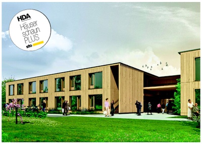 GGZ-Pflegeheim Peter-Rosegger, Rendering © DIETGER WISSOUNIG ARCHITEKTEN