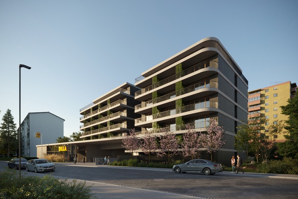 Lendarchitektur, Projektvisualisierung, Wohnbauprojekt vor Ort, Hans Sachs Straße 19-21, 9020 Klagenfurt, © Lendarchitektur Lendarchitektur, Projektvisualisierung, Wohnbauprojekt vor Ort, Hans Sachs Straße 19-21, 9020 Klagenfurt, © Lendarchitektur