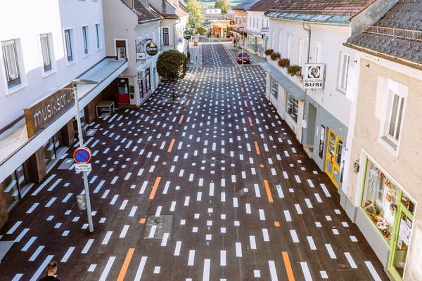 Begegnungszone, Trofaiach, Foto: © Foto Freisinger, 2018 Begegnungszone, Trofaiach, Foto: © Foto Freisinger, 2018