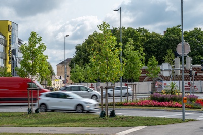 ORTE_Gefuehrter Spaziergang_Europaplatz St Poelten Kreuzung
