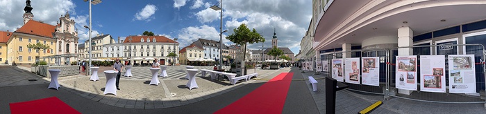 Panoramabild Rathausplatz St. Pölten
