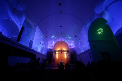 Holy Hydra 2018; Johnny Geiger, Konzert mit Live Visuals von 4youreye; Stadtpfarrkirche Urfahr / Grüner Anker, Linz