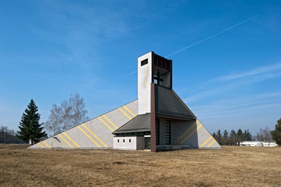 Militärkirche, Truppenübungsplatz - Allentsteig, Arch. Atelier P+F, 1968