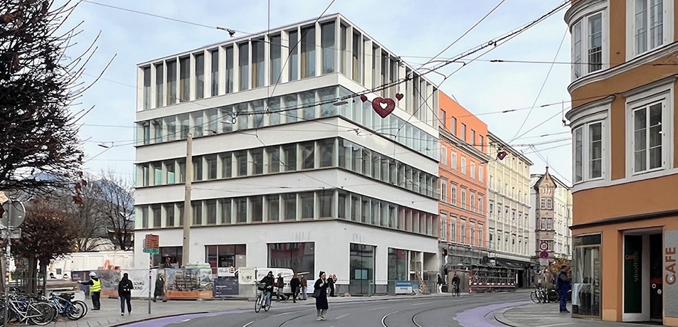 Wohn-, Büro und Geschäftshaus, Innsbruck – © Henke Schreieck Wohn-, Büro und Geschäftshaus, Innsbruck