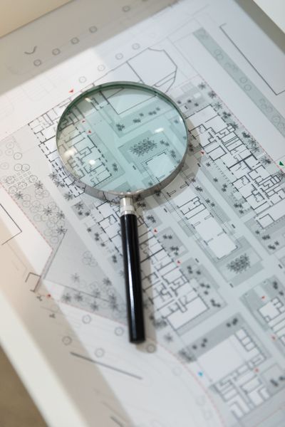 Ausstellungsansichten "Fortschritt zu Wohnbau"