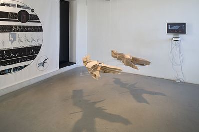 Blick in die Ausstellung "Rainer Pirker: architeXtures" im aut