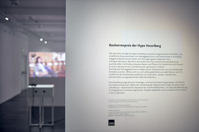 Ausstellung "Bauherrenpreis der Hypo Vorarlberg" im vai