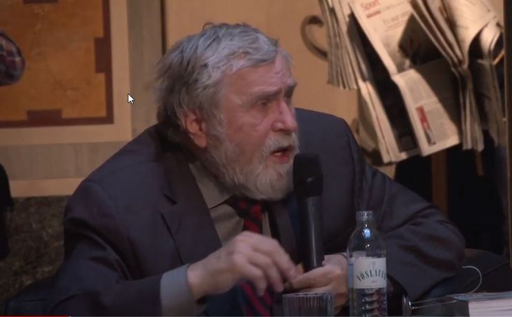 Youtube-Screenshot:  Vortrag Friedrich Kurrent: Adolf Loos und Josef Hoffmann - Wiederentdeckung (2015)