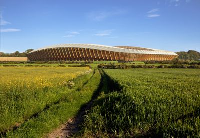 Fußballstadium Forest Green Rovers, Zaha Hadid Architects