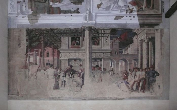 Referenzbild von Hanno Schlögl: Fresko von Andrea Mantegna in Padua (1452 – 56)