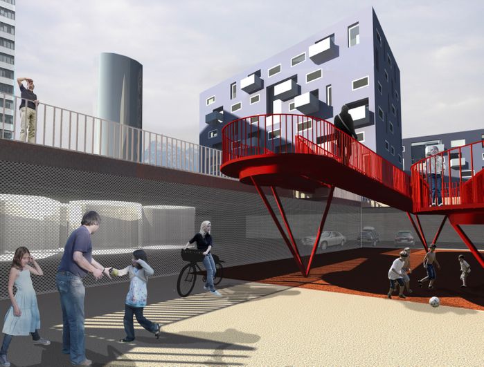 Rendering Stadtwerk Lehen