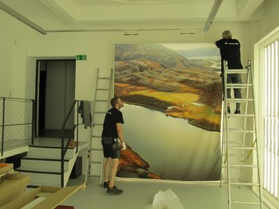 Ausstellungsaufbau "Nordic Room"