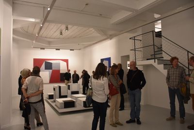 Eröffnung der Ausstellung "Arthur Salner: Raumbilderwelten" am 29. September 2016, Foto © aut