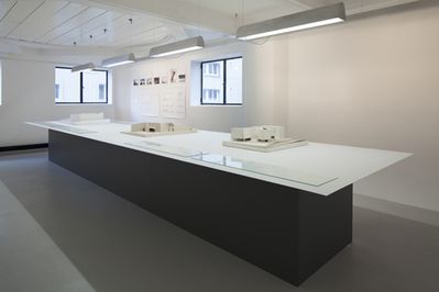 Blick in die Ausstellung "Álvaro Siza: Von der Linie zum Raum" im aut