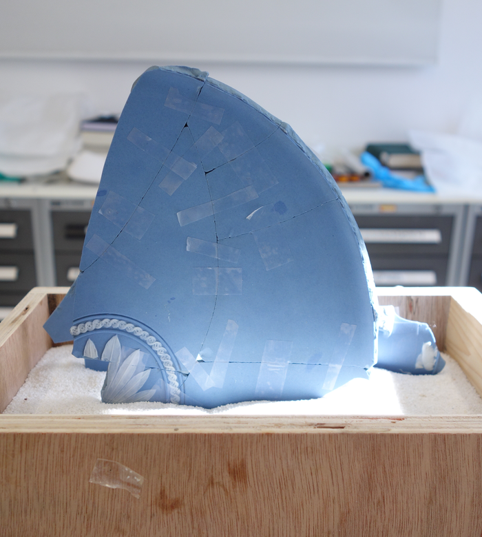 Wedgwood-Fragment aus der Broken Collection, Institut für Konservierung und Restaurierung, Universität für angewandte Kunst WIen