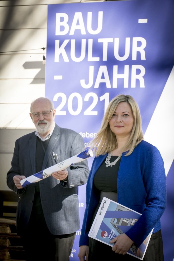 Baukulturjahr 2021 Pressekonferenz - Kuratoren Peter Nigst + Raffaela Lackner