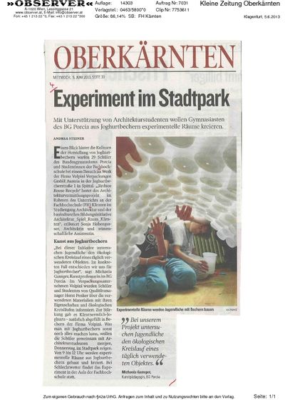 Experiment im Stadtpark‏