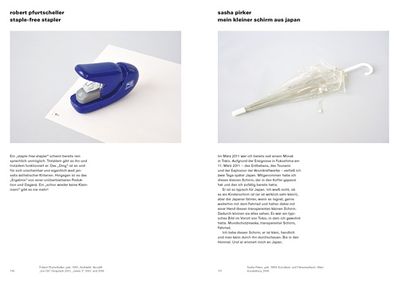 Beiträge von Robert Pfurtscheller - staple-free stapler und Sasha Pirker - Mein kleiner Schirm aus Japan